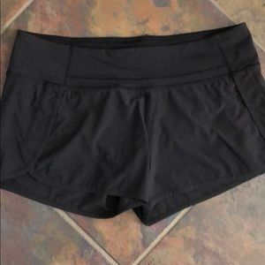 Lulu Lemon black “Speed Up shorts”